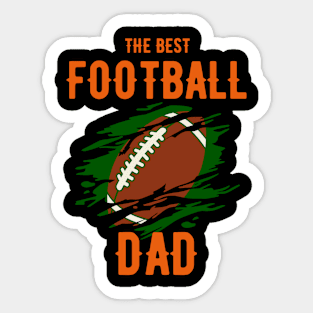 The Best Football Dad Sticker